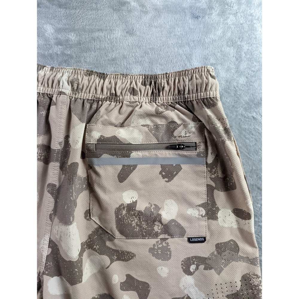 Legends Luka Shorts Mens XL Camo Lined Performance Stretch Training Zip Pocket - Picture 11 of 12